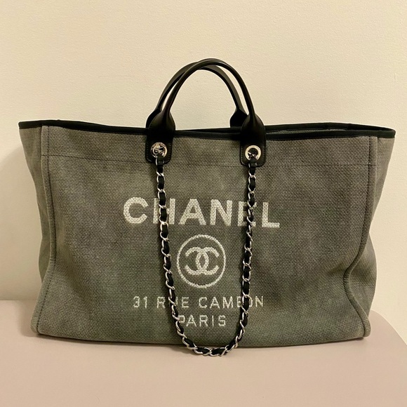 CHANEL Handbags - Authentic Chanel Deauville big tote